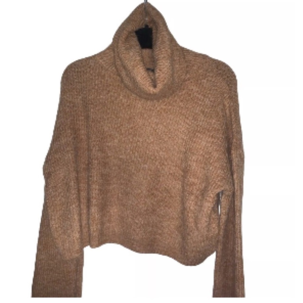 Cozy Brown Turtleneck Sweater - Picture 2 of 3